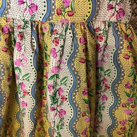 Cath Kidston 6-9 months sweet pea baby tie back dress and bloomer - Picture 8 of 12